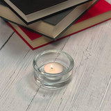 Set of 100 Wax Tea-Light Candles (White Unscented)