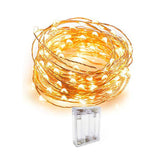 Copper String Led Light 5M 50 LED Battery AA Powered(Not Included) Wire Decorative Fairy Lights - (Warm White, 1 Unit)