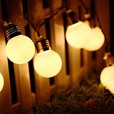 20 LED Big Milky Bulb Shape Decorative String Lights