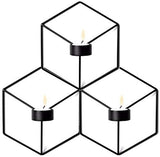 Iron Wall Hexagon Hanging Candle Holder