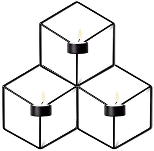 Iron Wall Hexagon Hanging Candle Holder