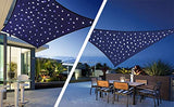Rectangle Patio Garden Outdoor Cover Canopy Sun Shade with 120 LED Night Solar Lights