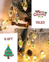 Christmas Snow Bulb String Lights with 10 LED Fairy Bulb Lights Christmas Tree Decorations for Garden Backyard Patio Wedding Party Indoor Outdoor Xmas Decor…