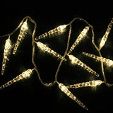 40 LED Icicle Crystal Ice Festive Lights for Indoor/Outdoor (Yellow)