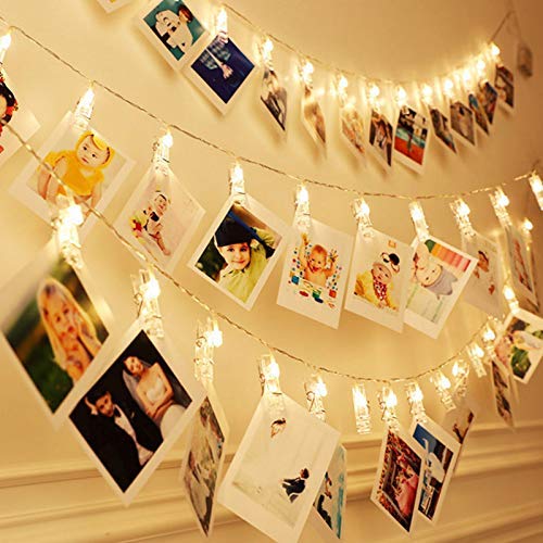 10 Pcs Photo Clips String Light Battery Powered (Not Included)