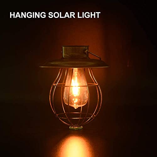 Solar Powered Filament Bulb -Hanging Lantern Light Decoration (1 Unit)