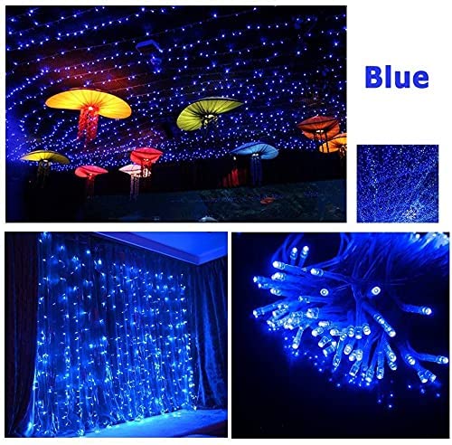 Rice String Lights Blue10M for Decorative Purposes Fairy Light with 8 Pattern Operation - 1 Unit