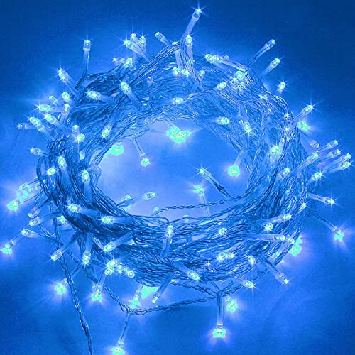 Rice String Lights Blue10M for Decorative Purposes Fairy Light with 8 Pattern Operation - 1 Unit