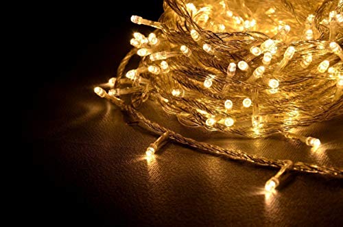 Rice String Lights Warm White 10M for Decorative Purposes Fairy Light with 8 Pattern Operation - 1 Unit