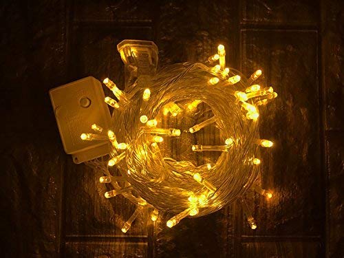 Rice String Lights Warm White 10M for Decorative Purposes Fairy Light with 8 Pattern Operation - 1 Unit