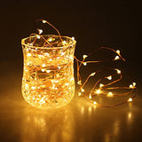 Copper String Led Light 5M 50 LED (USB Operated) Wire Decorative Fairy Lights Diwali Christmas Festival - (Warm White, 1 Unit)