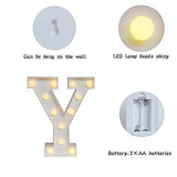 Battery Powered LED Y Shape Marquee Letter Lights, Warm White…