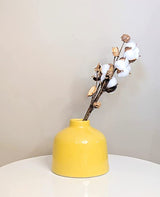 Yellow Contemporary Small Ceramic Vase