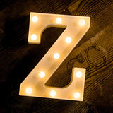 Battery Powered LED Marquee Letter Lights (Warm White, Z Shape)…