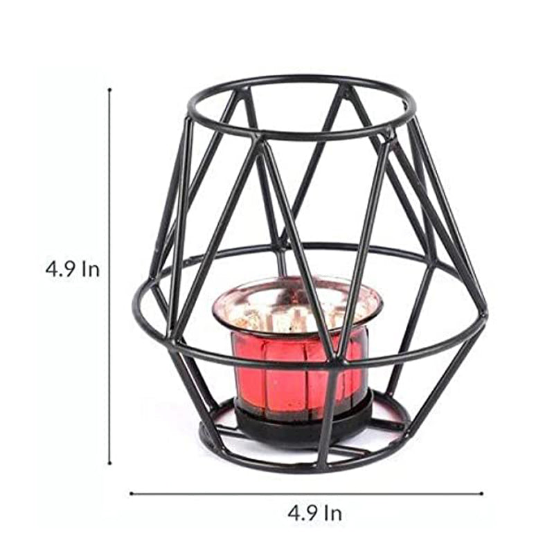 Black Tealight Holder Table Top Candle Stand