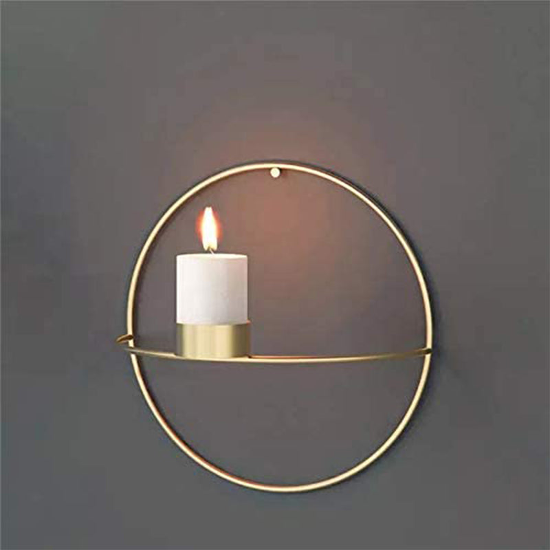 Round Wall Hanging Candle Holder
