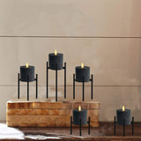 Set of 5 Black Candlesticks (Black, Set of 5) (Candles not Included)